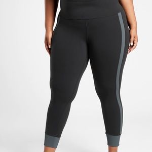Athleta Elation Rib Trim 7/8 leggings